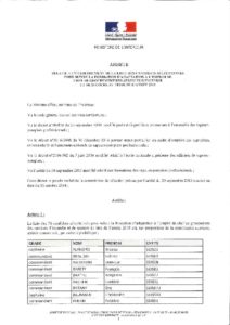 thumbnail of Arrêté du 03 octobre 2018 relatif à la liste des candidats sélectionnés pour la FAE CDG 2019