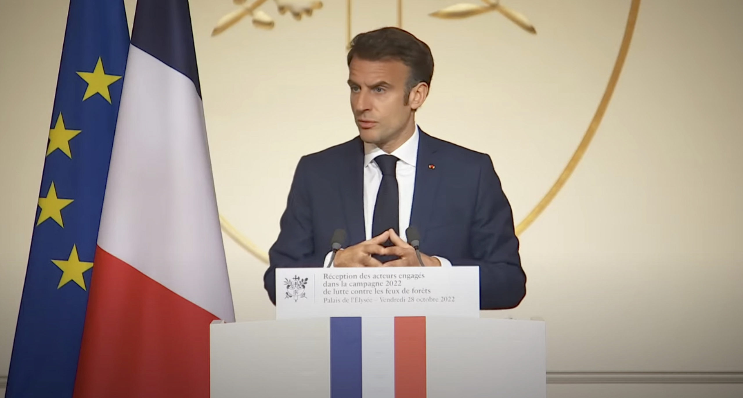 Annonces du Président de la République lors de la réception des acteurs mobilisés cet été contre les feux de forêts